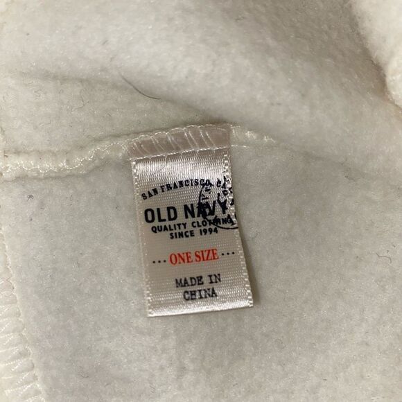 Old navy scouting Ohio logo fleece beanie w/ball white one size - Picture 4 of 5